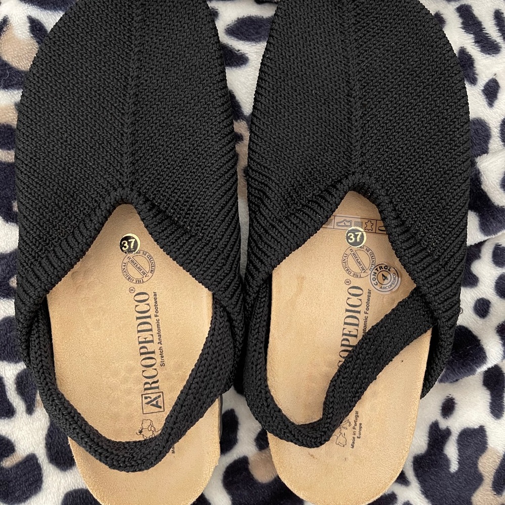 Arcopedico Black Nylon Clog
